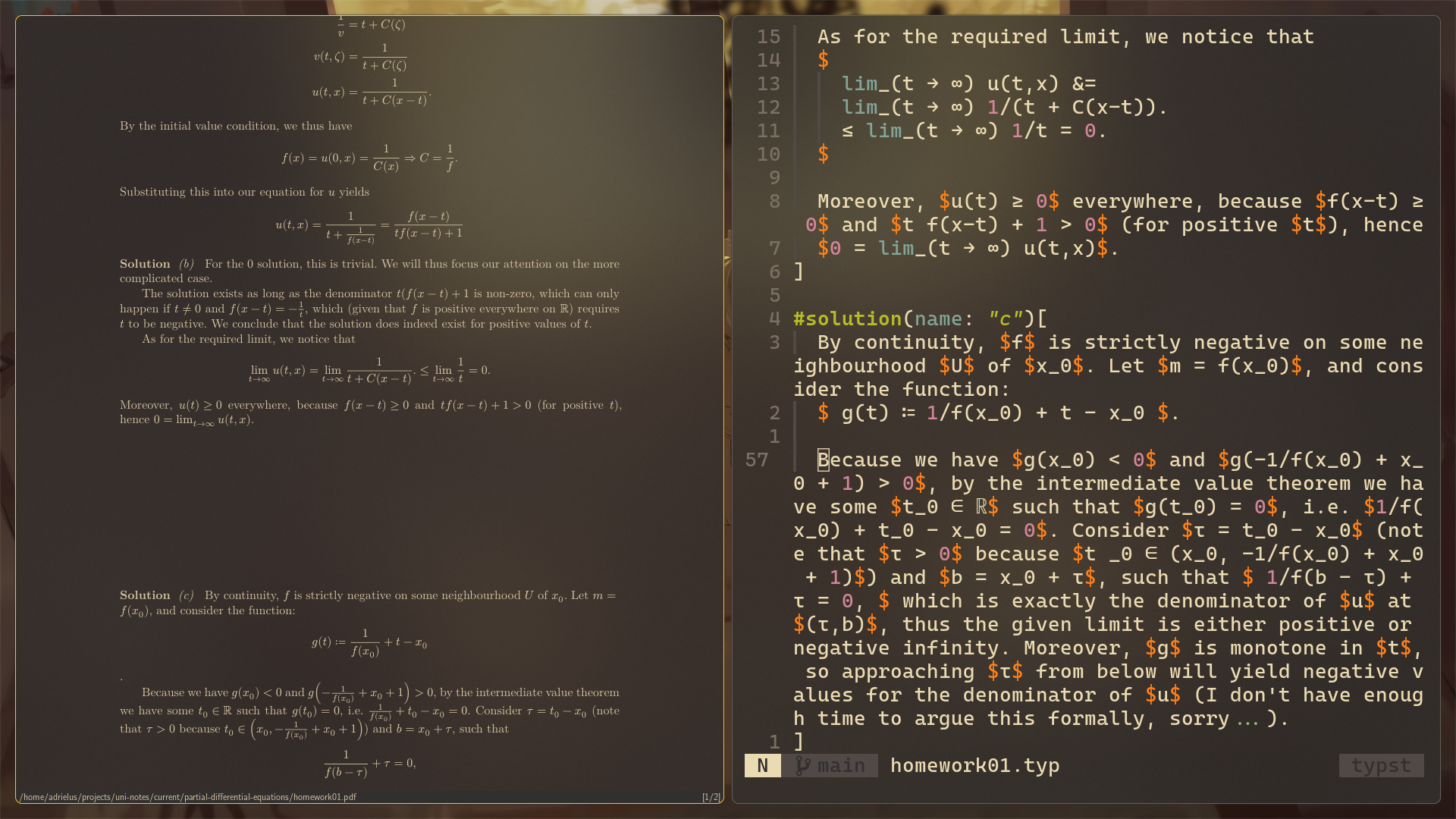 zathura and neovim